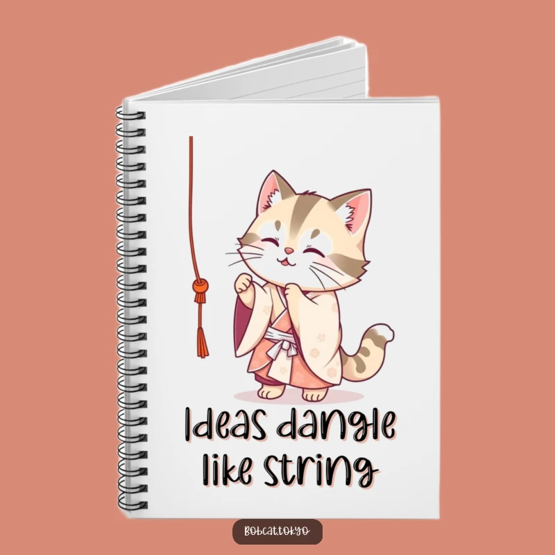 Funny Bobcat Kimono Notebook: Cute Playful Journal Gift for Ideas