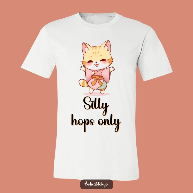 Funny Bobcat Kimono T-Shirt: Silly Hop Style for Fun